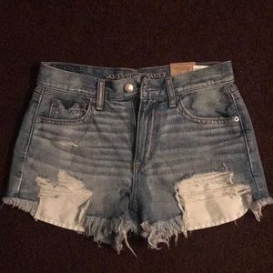 American eagle vintage high waisted jean shorts